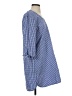 Wrapper Checkered-gingham Blue Casual Dress Size S - photo 4