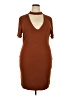 Forever 21 Plus Brown Casual Dress Size 3X - photo 1