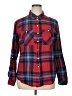 Sanctuary Plaid Red Long Sleeve Button-Down Shirt Size XL - photo 1