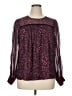 Belldini Purple Long Sleeve Blouse Size XL - photo 1
