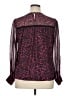 Belldini Purple Long Sleeve Blouse Size XL - photo 2