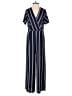 Monteau Stripes Blue Jumpsuit Size M - photo 1
