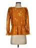 J.Crew 100% Polyester Gold 3/4 Sleeve Blouse Size XXS (estimated) - photo 1