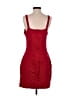 Express Solid Red Cocktail Dress Size M - photo 2