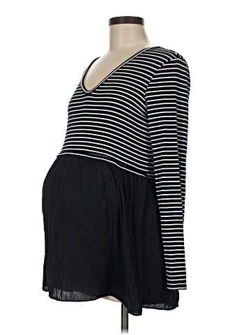LED Luxe Essentials Denim Long Sleeve Top (view 1)