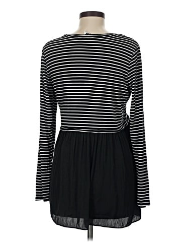 LED Luxe Essentials Denim Long Sleeve Top (view 2)