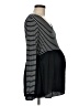 LED Luxe Essentials Denim Black Long Sleeve Top Size M - photo 4