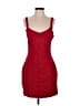 Express Solid Red Cocktail Dress Size M - photo 1