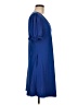 Unbranded Solid Blue Casual Dress Size M - photo 4