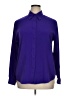 Yves St. Clair 100% Polyester Solid Purple Long Sleeve Blouse Size 14 - photo 1