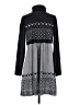 Unbranded Houndstooth Gray Casual Dress Size S - photo 2