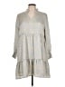 Karlie 100% Polyester Gray Casual Dress Size L - photo 1