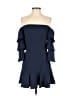 BCBGMAXAZRIA 100% Polyester Blue Cocktail Dress Size 4 - photo 1
