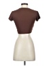 Unbranded 100% Polyester Brown Short Sleeve Turtleneck Size S - photo 2