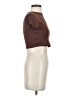 Unbranded 100% Polyester Brown Short Sleeve Turtleneck Size S - photo 4