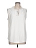 Calvin Klein Ivory Sleeveless Blouse Size L - photo 1