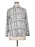 Como Black Stripes White Long Sleeve Blouse Size XL - photo 1
