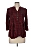 Kim Rogers Tweed Red 3/4 Sleeve Blouse Size M - photo 1