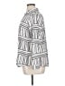 Como Black Stripes White Long Sleeve Blouse Size XL - photo 5