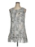 Logo Layers Silver Cocktail Dress Size XL - photo 1