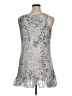 Logo Layers Silver Cocktail Dress Size XL - photo 2
