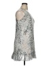 Logo Layers Silver Cocktail Dress Size XL - photo 4