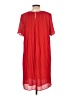 MICHAEL Michael Kors 100% Polyester Solid Red Casual Dress Size L - photo 2