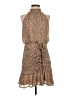 Dance & Marvel 100% Polyester Animal Print Tan Casual Dress Size S - photo 1