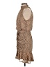 Dance & Marvel 100% Polyester Animal Print Tan Casual Dress Size S - photo 5