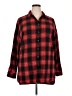 GeeGee 100% Cotton Plaid Red Long Sleeve Button-Down Shirt Size XXL - photo 1