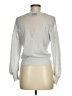 Joyce Metallic Silver Pullover Sweater Size M - photo 2