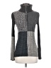 Sandro Color Block Gray Turtleneck Sweater Size S (estimated) - photo 1