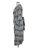 ELOQUII 100% Polyester Houndstooth Gray Black Casual Dress Size 14 - photo 5