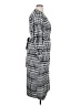 ELOQUII 100% Polyester Houndstooth Gray Black Casual Dress Size 14 - photo 4