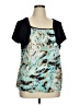 Cato Teal Short Sleeve Top Size XL - photo 1