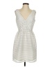 Bar III 100% Polyester Chevron-herringbone Silver Cocktail Dress Size 4 - photo 1