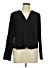 Remade 100% Polyester Black Long Sleeve Blouse Size M - photo 1