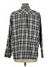 J.Jill 100% Cotton Plaid Gray Long Sleeve Button-Down Shirt Size M - photo 2