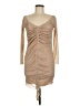 PrettyLittleThing Tan Cocktail Dress Size 10 - photo 1