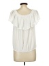 Express 100% Rayon Ivory Short Sleeve Blouse Size L - photo 2