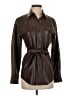 Babaton 100% Polyurethane Brown Faux Leather Jacket Size 2XS - photo 1