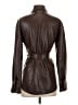 Babaton 100% Polyurethane Brown Faux Leather Jacket Size 2XS - photo 2