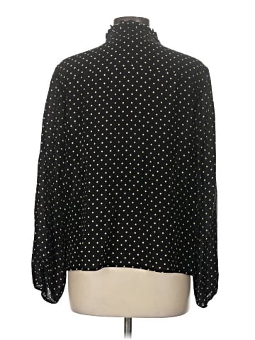 Gerard Darel Long Sleeve Silk Top (view 2)