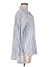 Treasure & Bond Stripes Blue Long Sleeve Button-Down Shirt Size M - photo 4