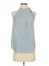 Maison Jules 100% Polyester Blue Sleeveless Blouse Size S - photo 1
