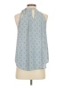 Maison Jules 100% Polyester Blue Sleeveless Blouse Size S - photo 2