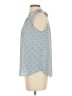 Maison Jules 100% Polyester Blue Sleeveless Blouse Size S - photo 5