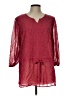 Faded Glory 100% Polyester Burgundy 3/4 Sleeve Blouse Size 12 - 14 - photo 1