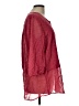 Faded Glory 100% Polyester Burgundy 3/4 Sleeve Blouse Size 12 - 14 - photo 4