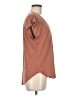 Green Envelope Brown Short Sleeve Top Size M - photo 4